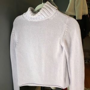 banana republic lavender turtleneck sweater